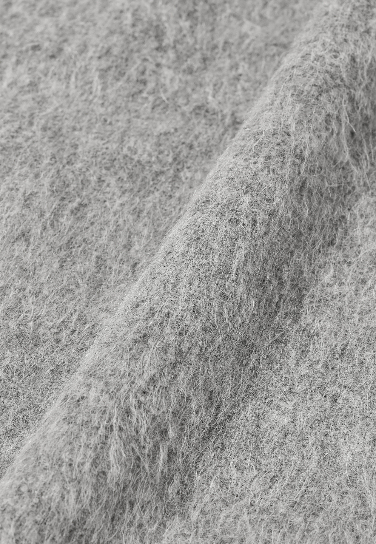 ALPACA MOHAIR SHAGGY JACKET / アルパカモヘヤシャギージャケット 詳細画像 Gray 12