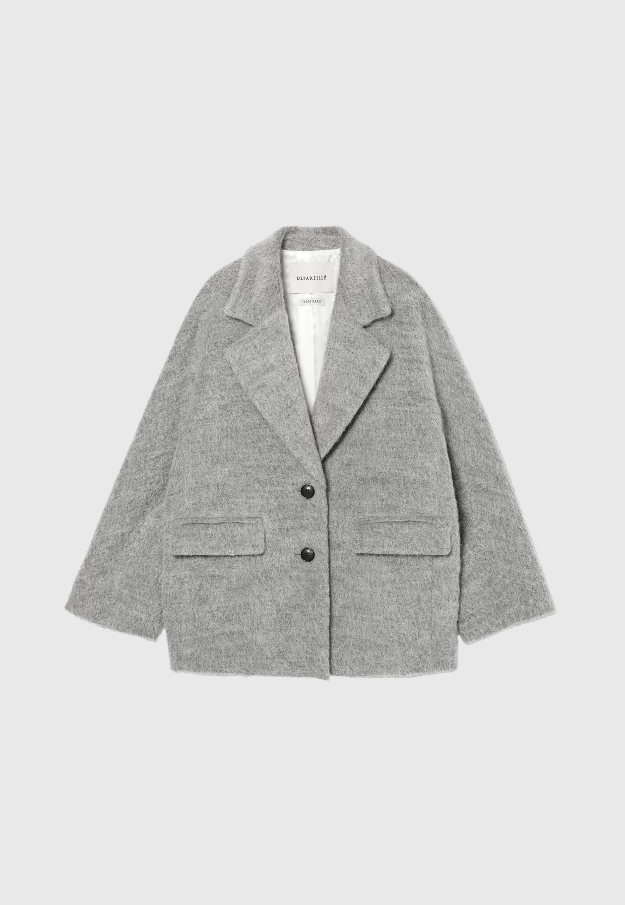 ALPACA MOHAIR SHAGGY JACKET / アルパカモヘヤシャギージャケット 詳細画像 Gray 7