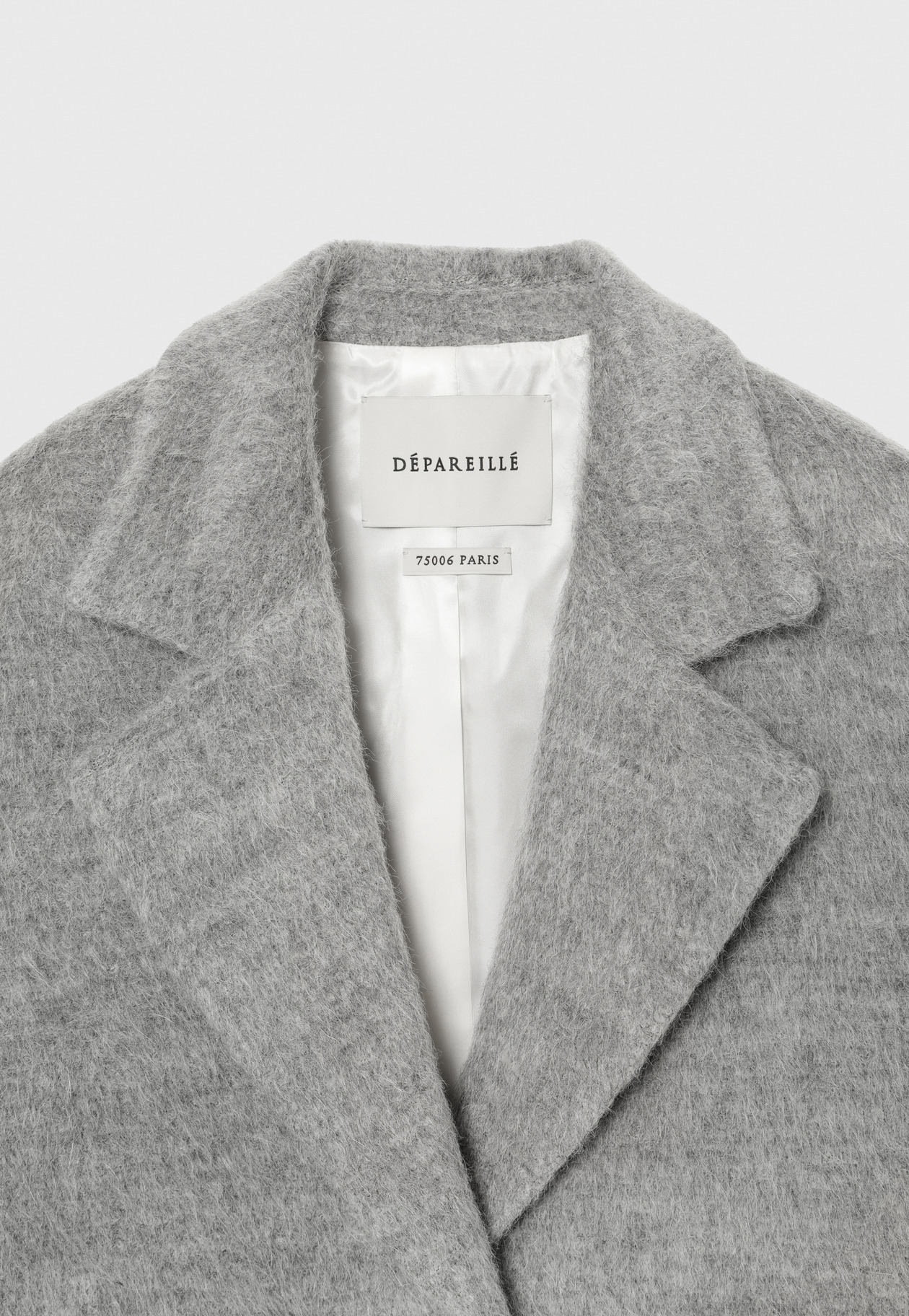 ALPACA MOHAIR SHAGGY JACKET / アルパカモヘヤシャギージャケット 詳細画像 Gray 9