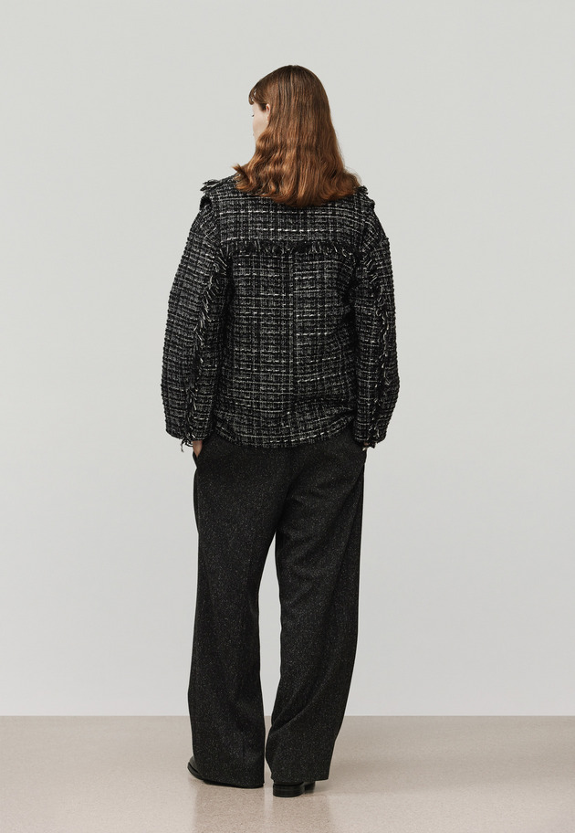 MIX TWEED JACKET / ミックスツィードジャケット 詳細画像 Black 4