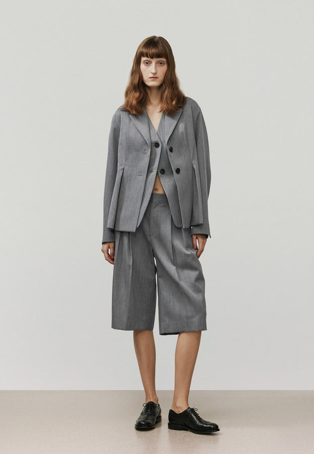 WOOL DOESKIN CULOTTES / ウールドスキンキュロット 詳細画像 Gray 1