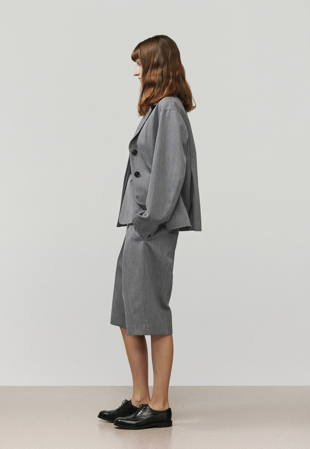 WOOL DOESKIN CULOTTES / ウールドスキンキュロット 詳細画像 Gray 2