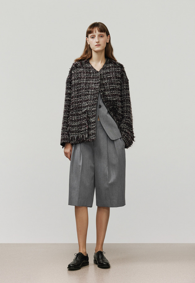 WOOL DOESKIN CULOTTES / ウールドスキンキュロット 詳細画像 Gray 4