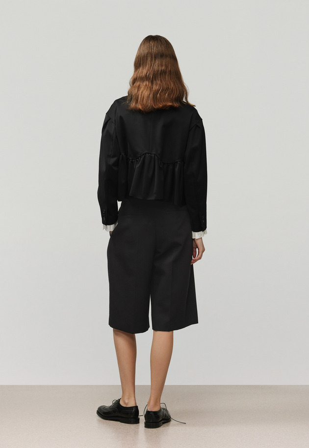 WOOL DOESKIN CULOTTES / ウールドスキンキュロット 詳細画像 Black 3