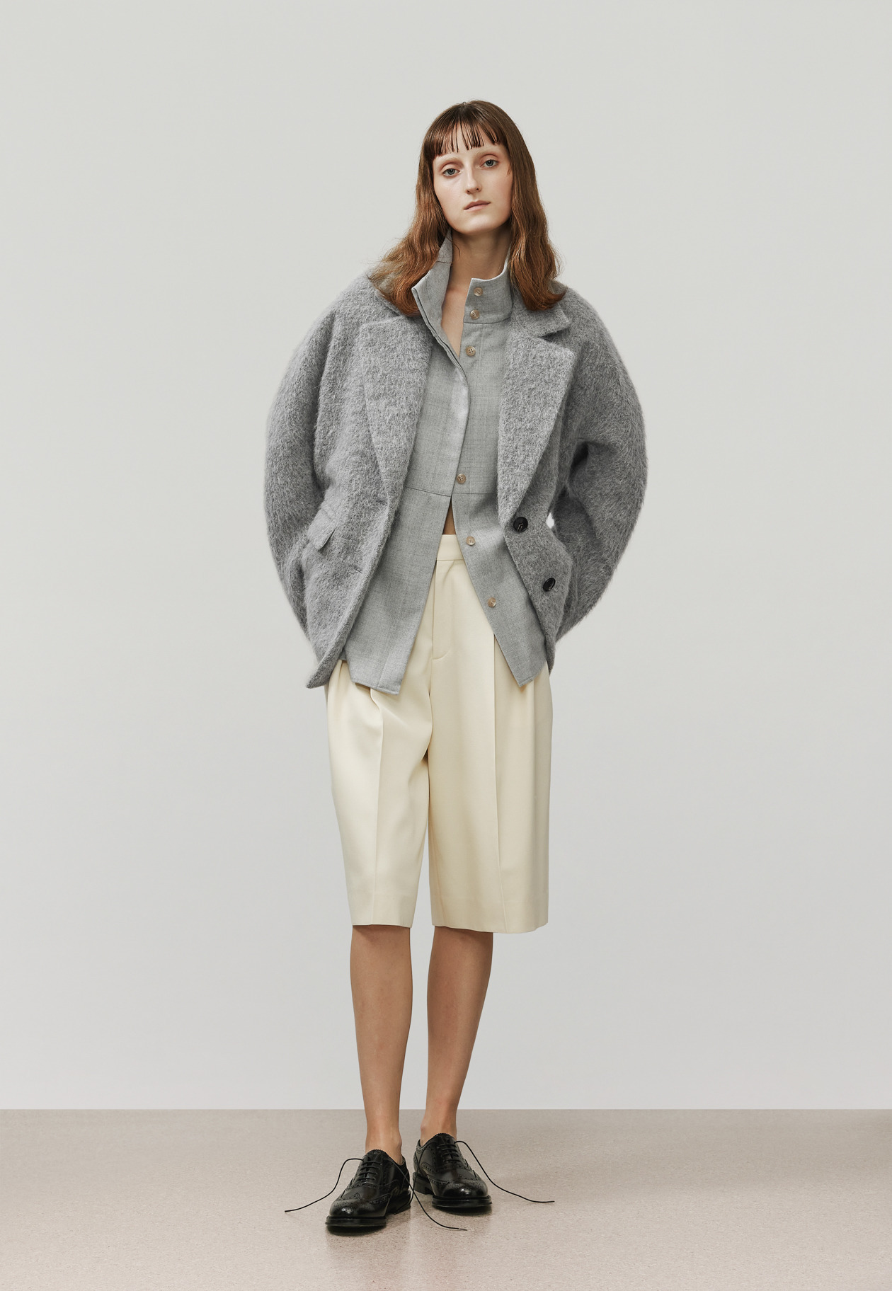 WOOL DOESKIN CULOTTES / ウールドスキンキュロット 詳細画像 Ivory 3