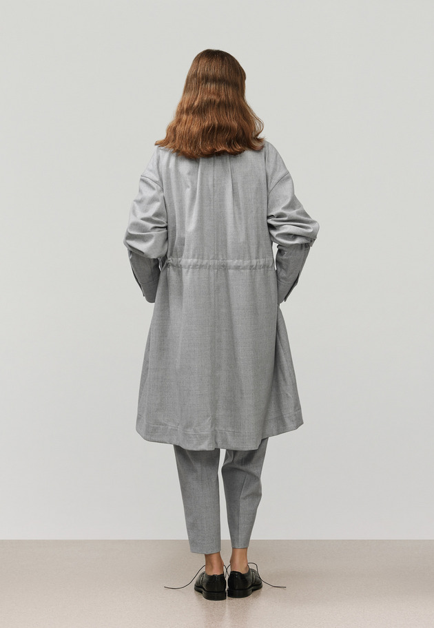 SAXONY GATHERED PANTS / サキソニーギャザーパンツ 詳細画像 Gray 10