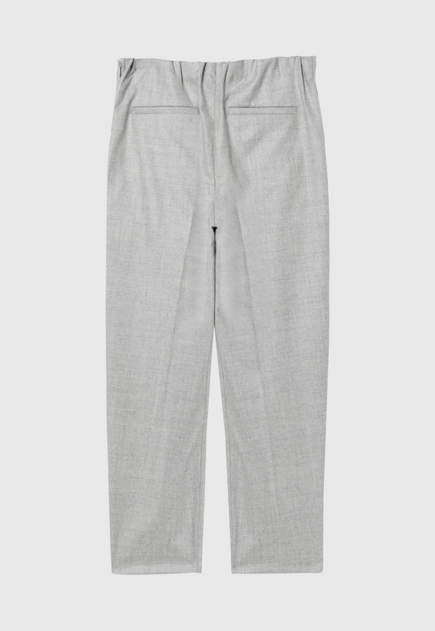 SAXONY GATHERED PANTS / サキソニーギャザーパンツ 詳細画像 Gray 2