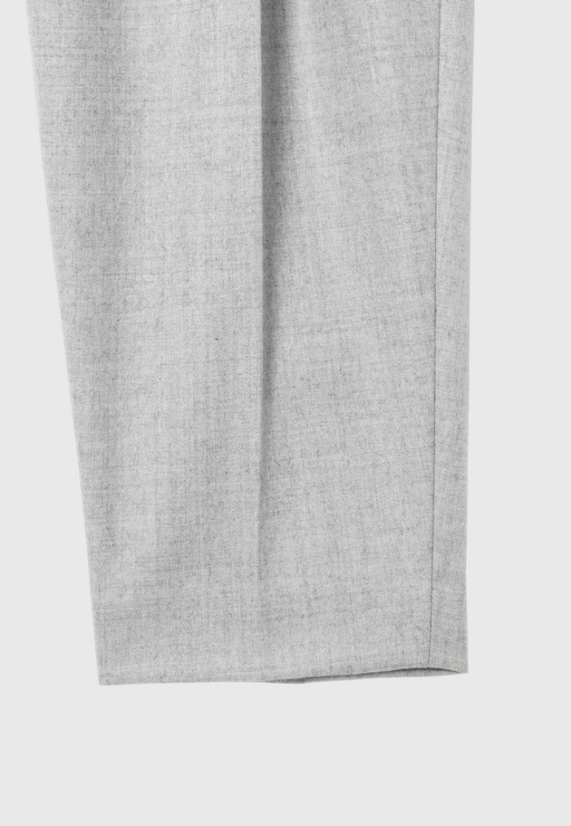 SAXONY GATHERED PANTS / サキソニーギャザーパンツ 詳細画像 Gray 5