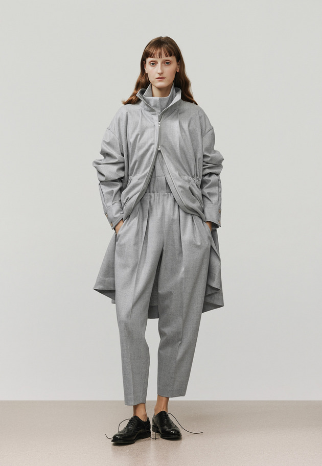 SAXONY GATHERED PANTS / サキソニーギャザーパンツ 詳細画像 Gray 8