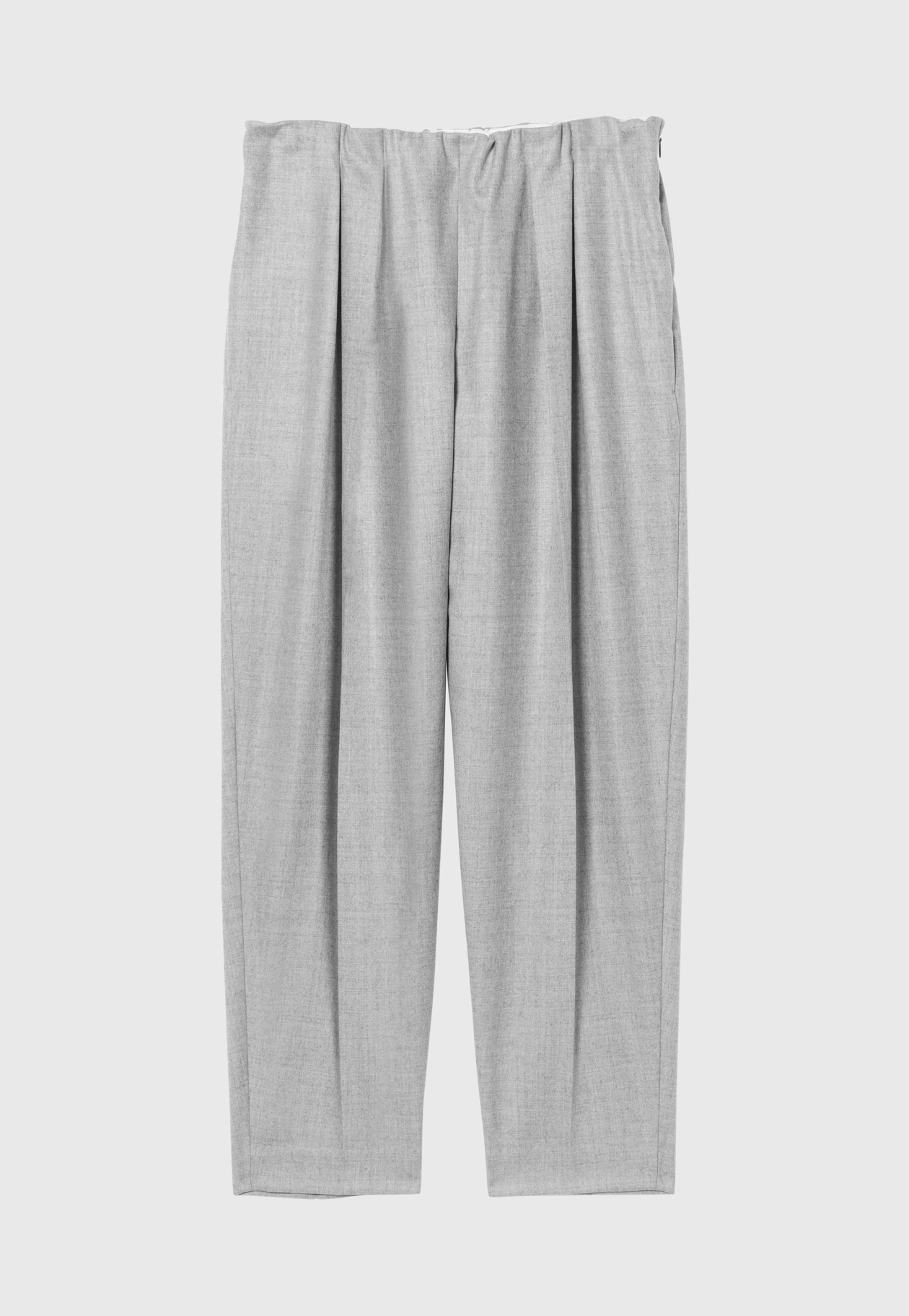 SAXONY GATHERED PANTS / サキソニーギャザーパンツ 詳細画像 Gray 1