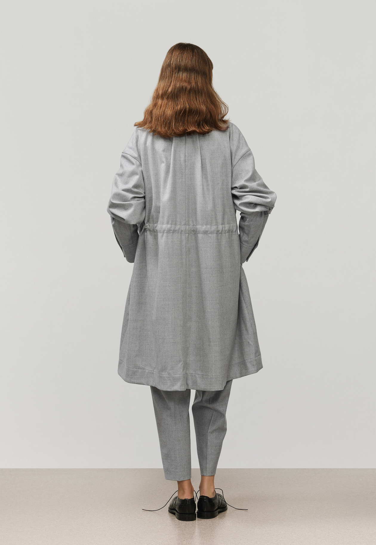 SAXONY GATHERED PANTS / サキソニーギャザーパンツ 詳細画像 Gray 10