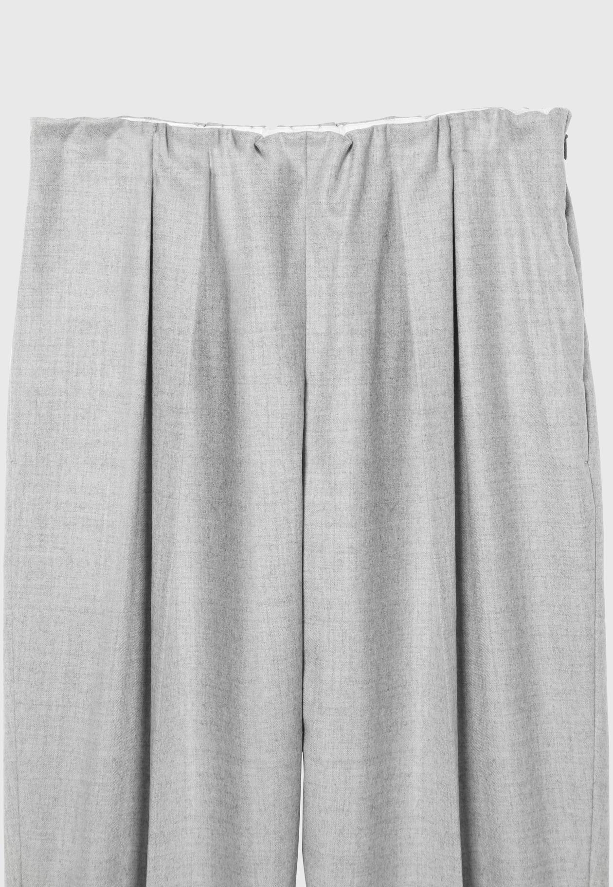 SAXONY GATHERED PANTS / サキソニーギャザーパンツ 詳細画像 Gray 3