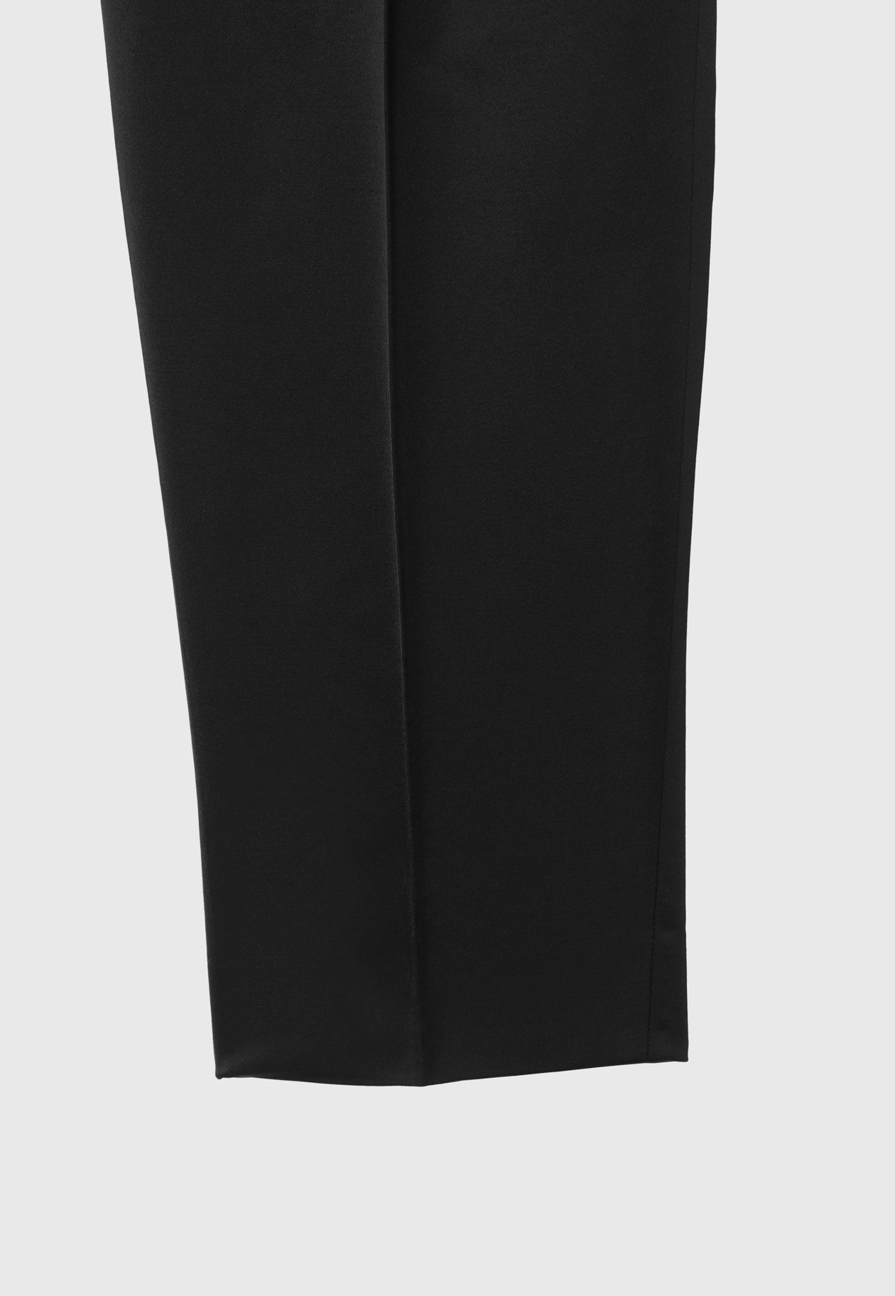 WOOL VISCOSE SATIN GATHERED PANTS / ウールヴィスコースサテンギャザーパンツ 詳細画像 Black 7