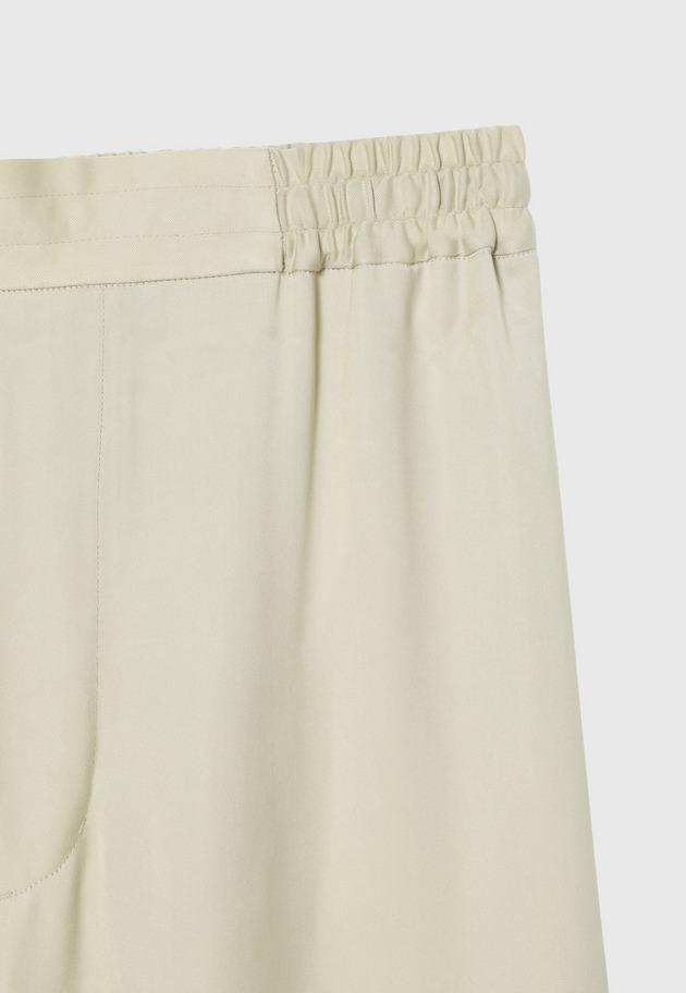 CUPRA GATHERED PANTS / キュプラギャザーパンツ 詳細画像 Beige 4