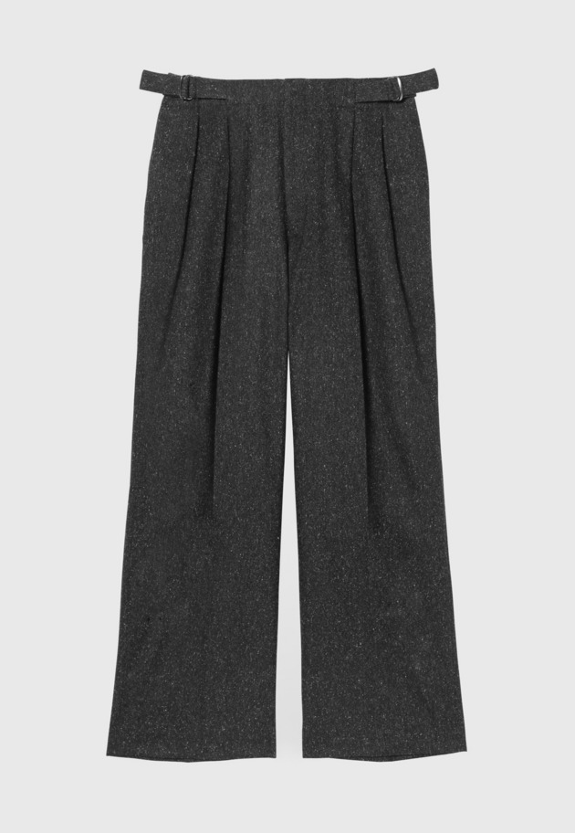 NEP WOOL PANTS / ネップウールパンツ 詳細画像 Black 1