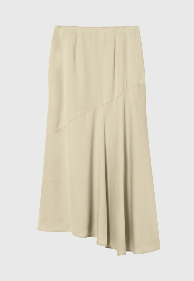 CUPRA BIAS FLARED SKIRT / キュプラバイアスフレアスカート 詳細画像 Beige 6