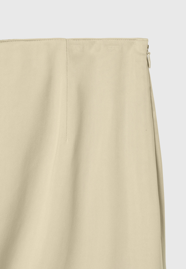CUPRA BIAS FLARED SKIRT / キュプラバイアスフレアスカート 詳細画像 Beige 8