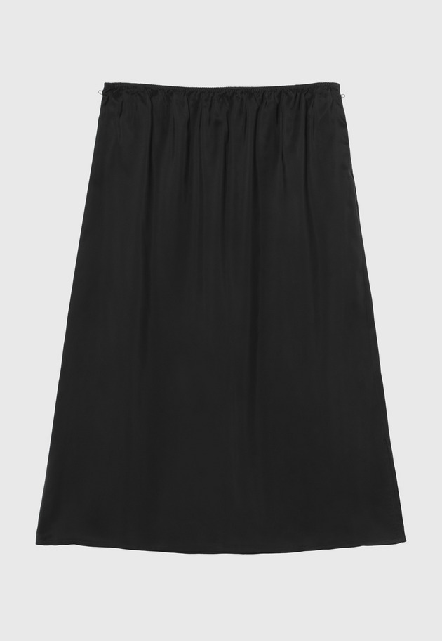 ORGANDY TIERED PLEATS SKIRT 詳細画像 Black 3