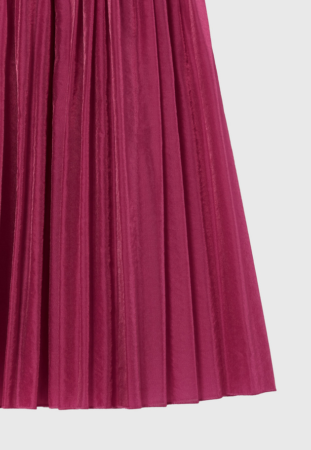 ORGANDY TIERED PLEATS SKIRT 詳細画像 Red 5