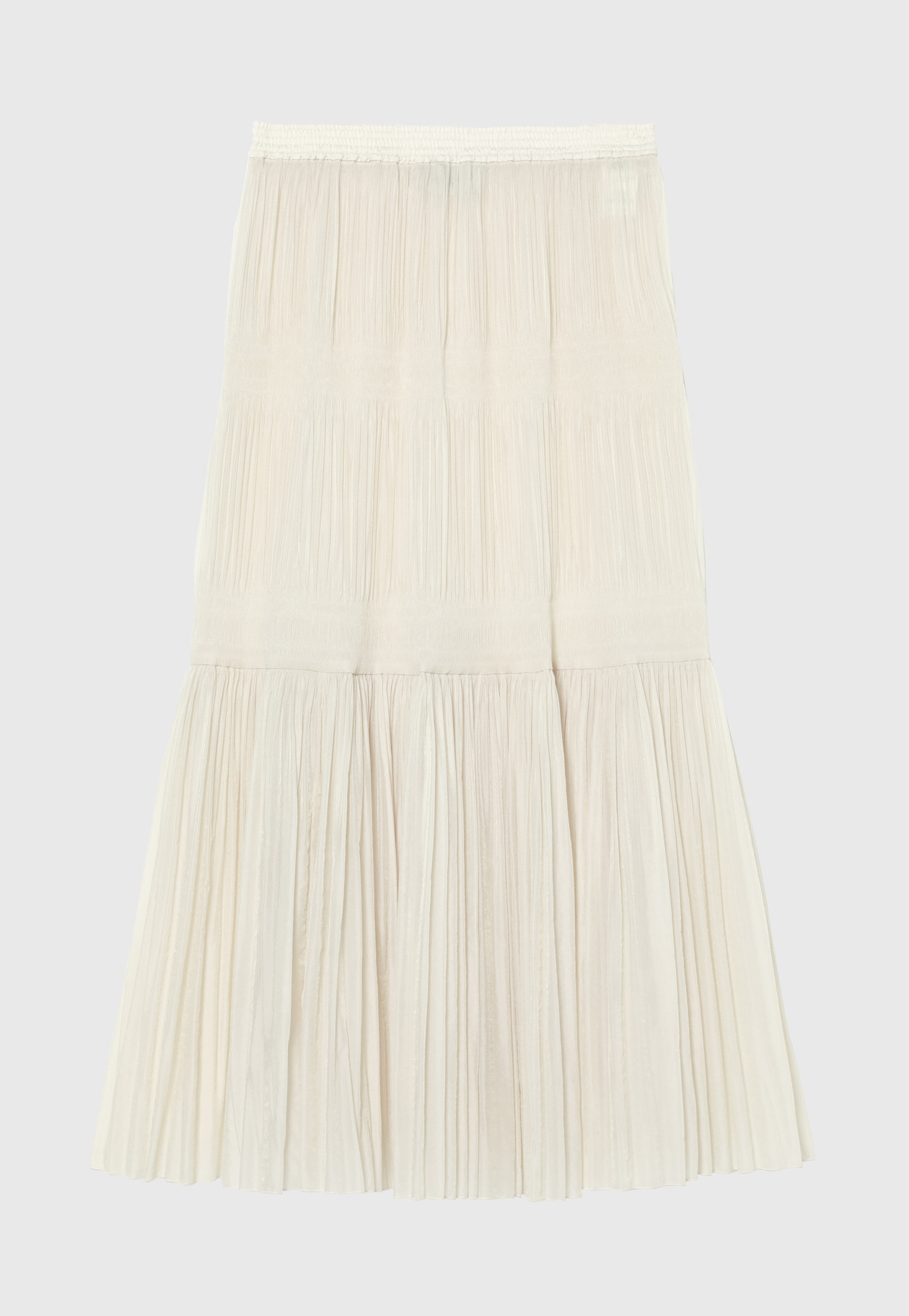 ORGANDY TIERED PLEATS SKIRT 詳細画像 OW 1