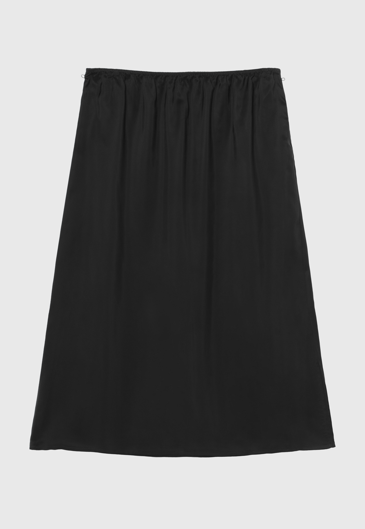 ORGANDY TIERED PLEATS SKIRT 詳細画像 Black 3