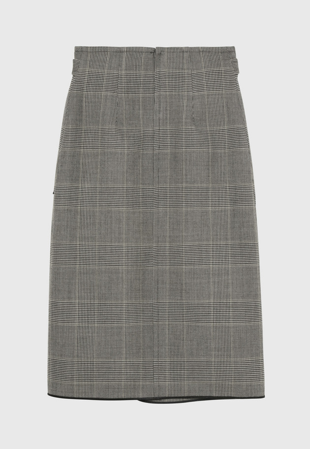 GLEN CHECK SKIRT / グレンチェックスカート 詳細画像 Gray 7