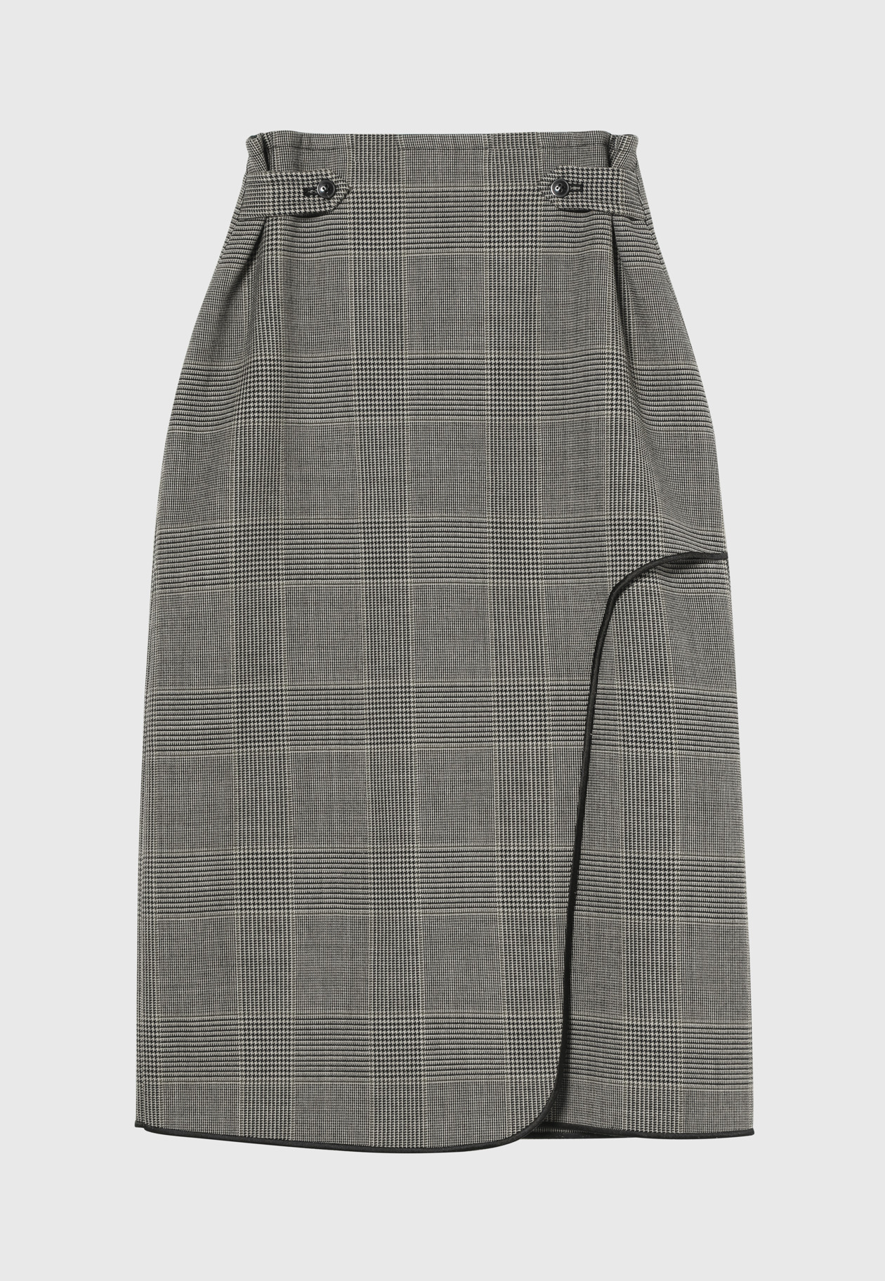 GLEN CHECK SKIRT / グレンチェックスカート 詳細画像 Gray 8