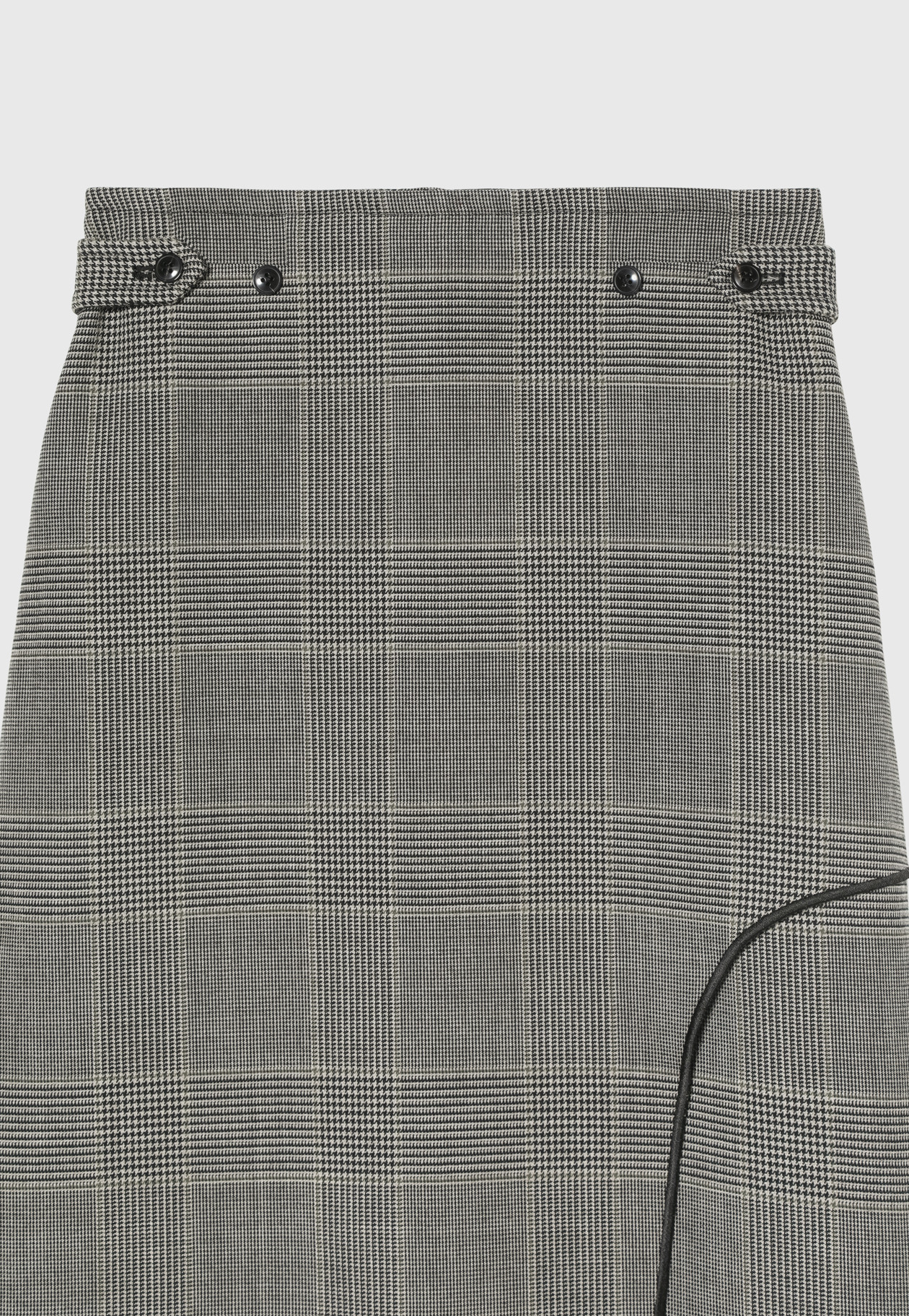 GLEN CHECK SKIRT / グレンチェックスカート 詳細画像 Gray 9