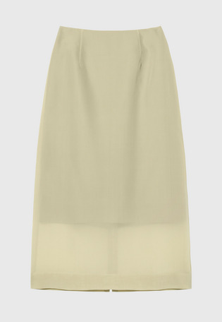 SILK ORGANDY SKIRT / シルクオーガンジースカート