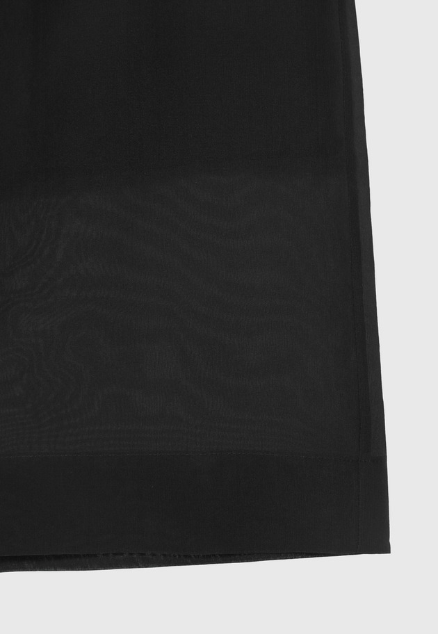 SILK ORGANDY SKIRT / シルクオーガンジースカート 詳細画像 Black 10