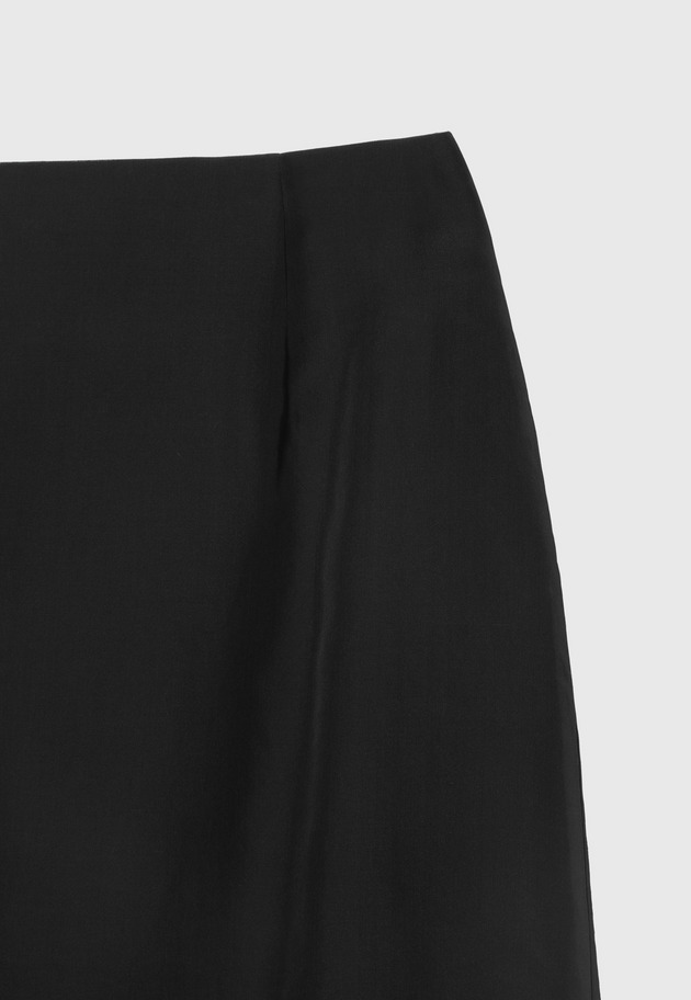 SILK ORGANDY SKIRT / シルクオーガンジースカート 詳細画像 Black 9