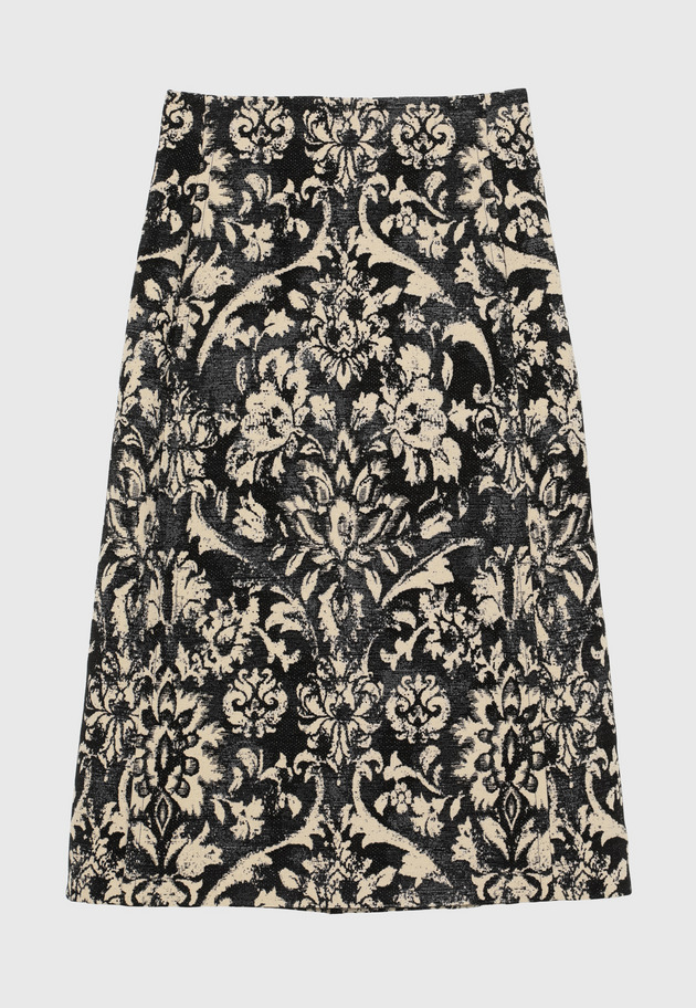 MALL JACQUARD SKIRT / モールジャガードスカート 詳細画像 Beige 1