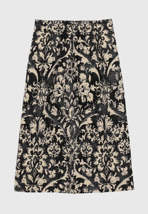 MALL JACQUARD SKIRT / モールジャガードスカート 詳細画像 Beige 2