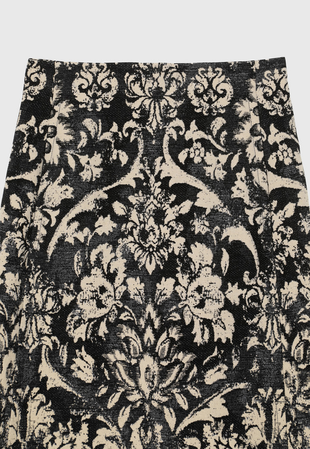 MALL JACQUARD SKIRT / モールジャガードスカート 詳細画像 Beige 3