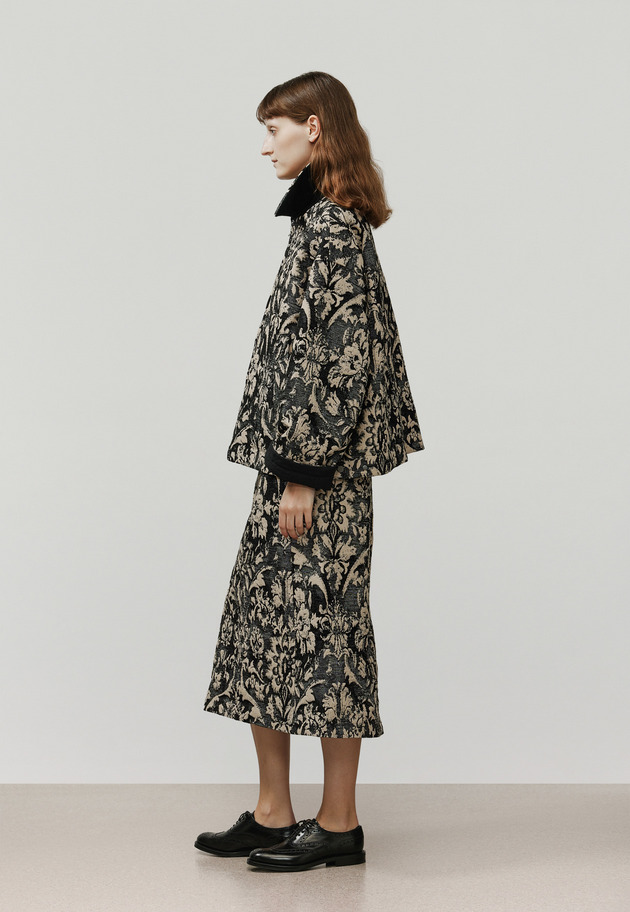 MALL JACQUARD SKIRT / モールジャガードスカート 詳細画像 Beige 9