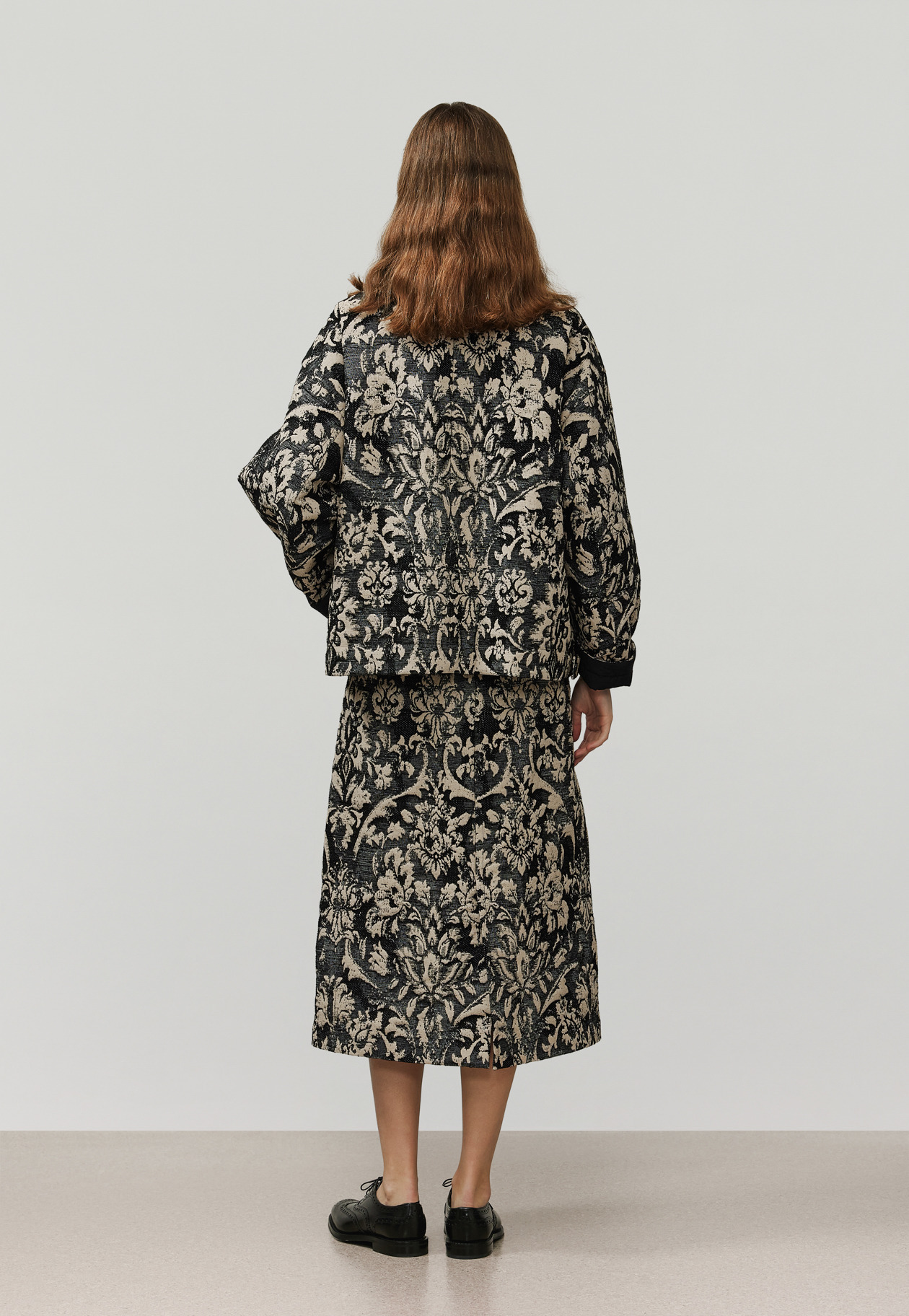 MALL JACQUARD SKIRT / モールジャガードスカート 詳細画像 Beige 10