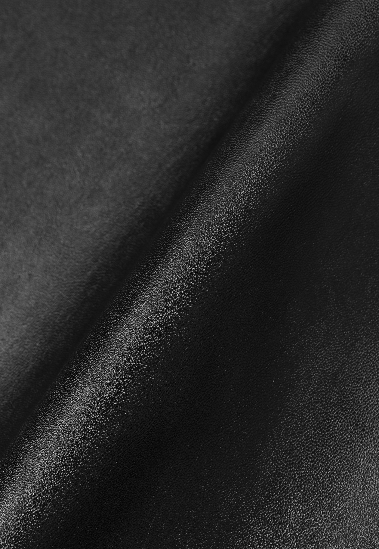 FAUX LEATHER PLEATS SKIRT / フォーレザープリーツスカート 詳細画像 Black 2