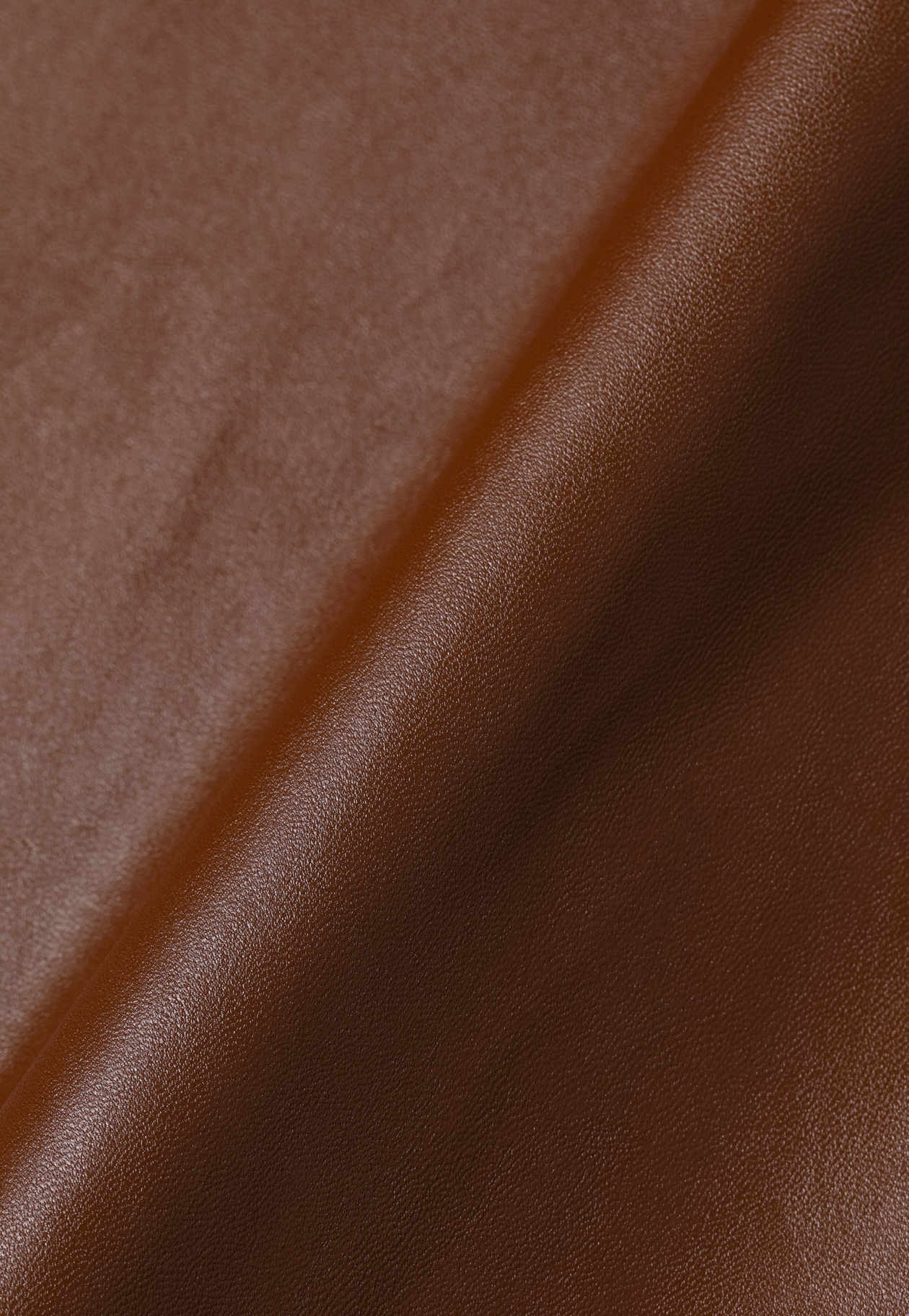 FAUX LEATHER PLEATS SKIRT / フォーレザープリーツスカート 詳細画像 Brown 6