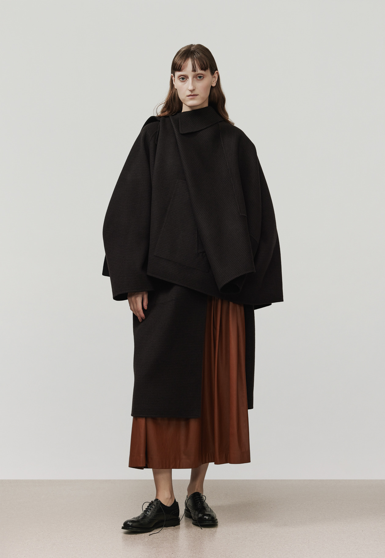 【45R】ダンププリーツスカート☆美品 45R丈夫で長持ち、45Rのスカート: ｜45R