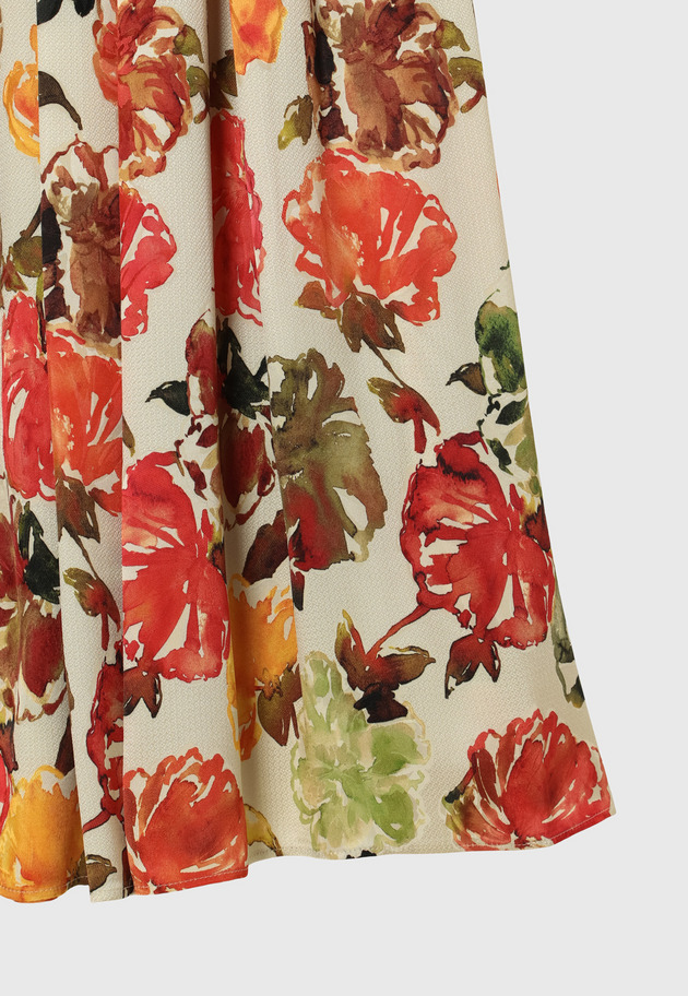 JACQUARD FLOWER SKIRT / ジャガードフラワースカート 詳細画像 OR 5