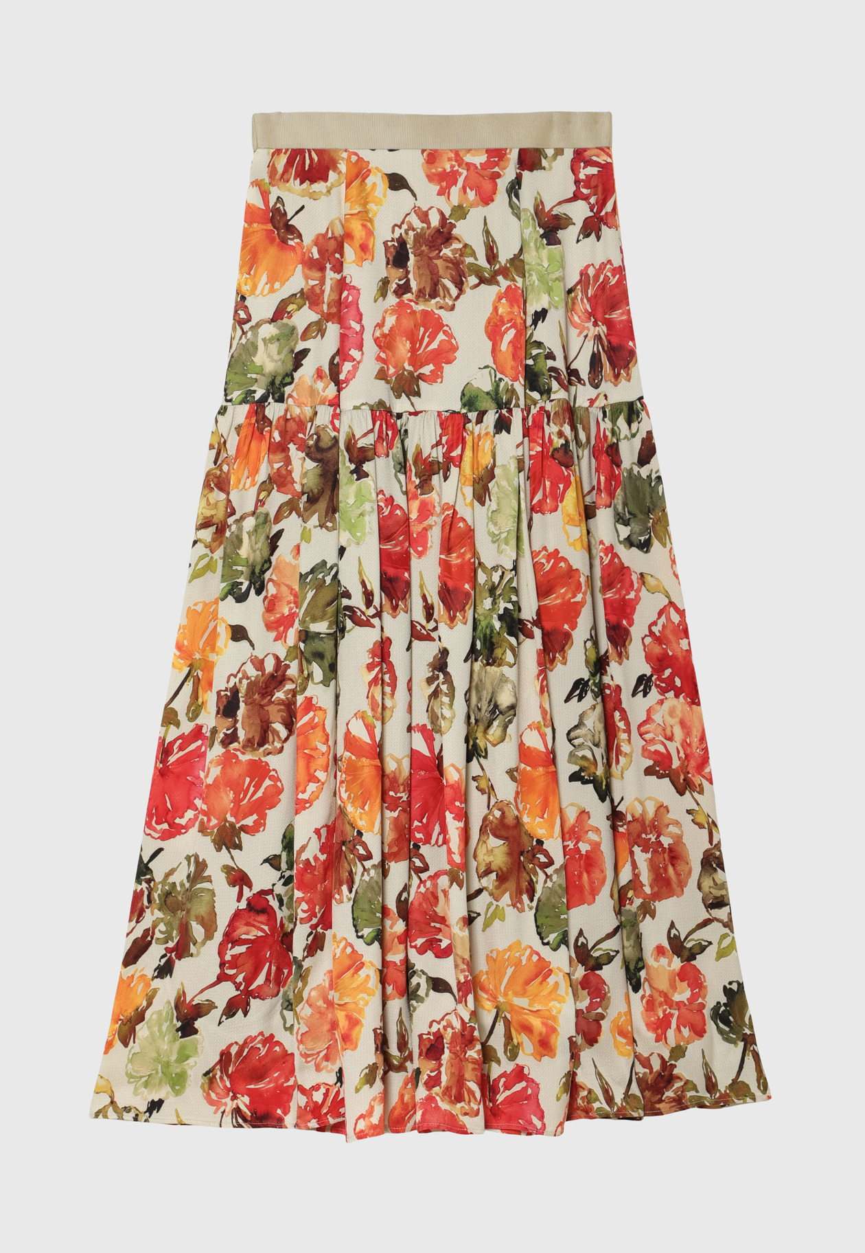 JACQUARD FLOWER SKIRT / ジャガードフラワースカート 詳細画像 OR 2