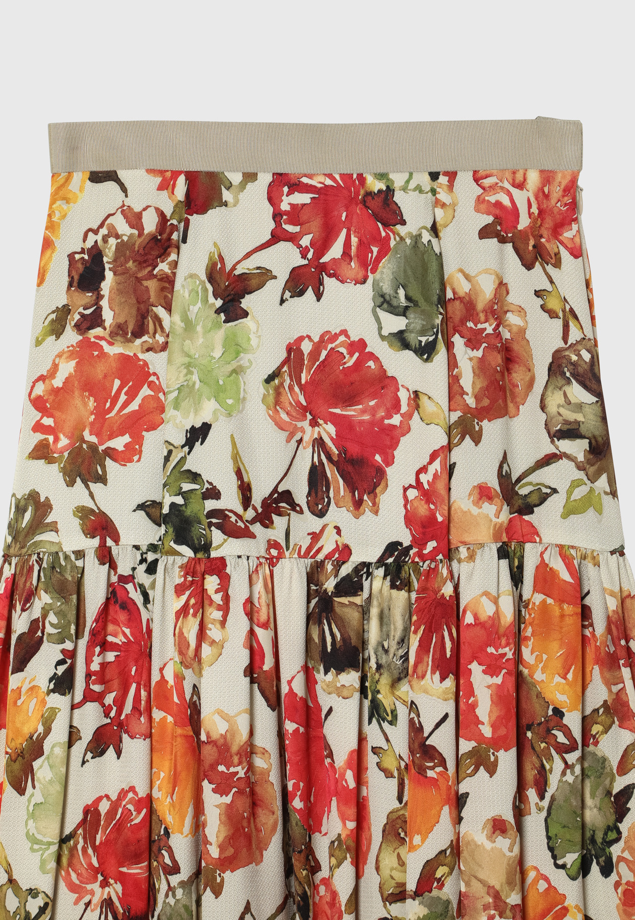 JACQUARD FLOWER SKIRT / ジャガードフラワースカート 詳細画像 OR 3