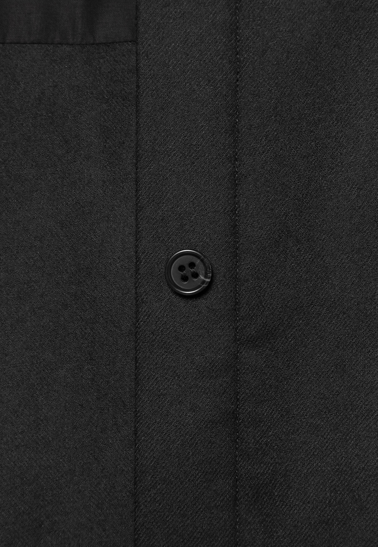 SAXONY STAND COLLAR SHIRT / サキソニースタンドカラーシャツ 詳細画像 Black 2