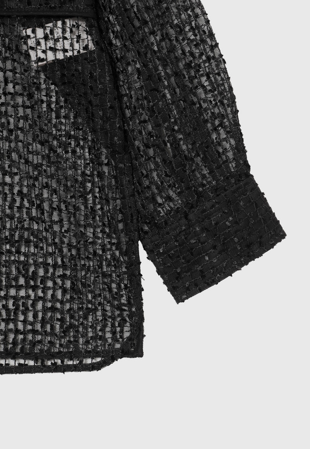 TULLE EMBROIDERY SHIRT 詳細画像 Black 9