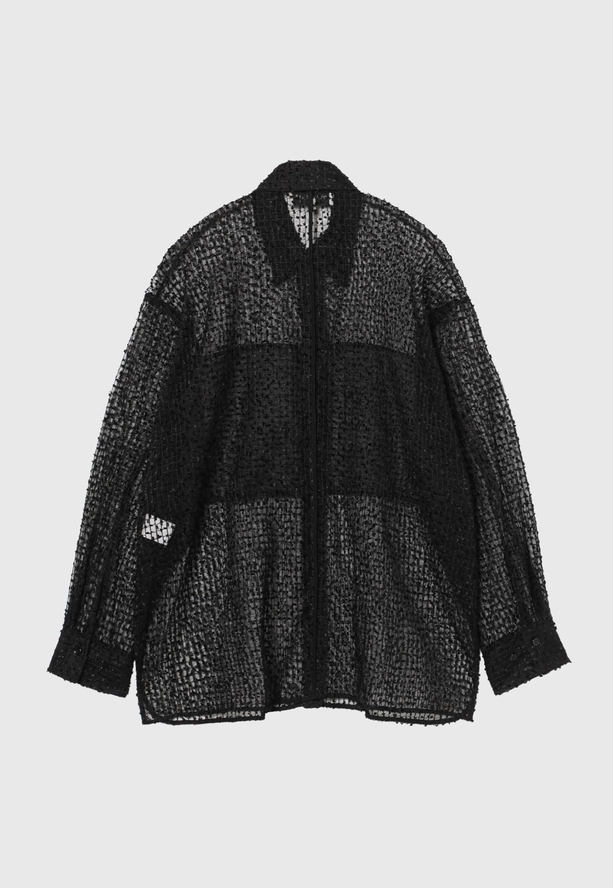 TULLE EMBROIDERY SHIRT 詳細画像 Black 7