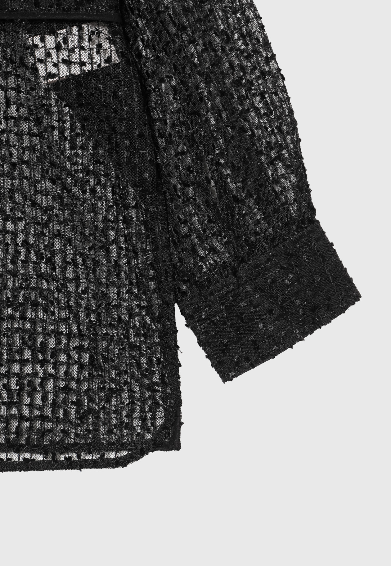TULLE EMBROIDERY SHIRT 詳細画像 Black 9