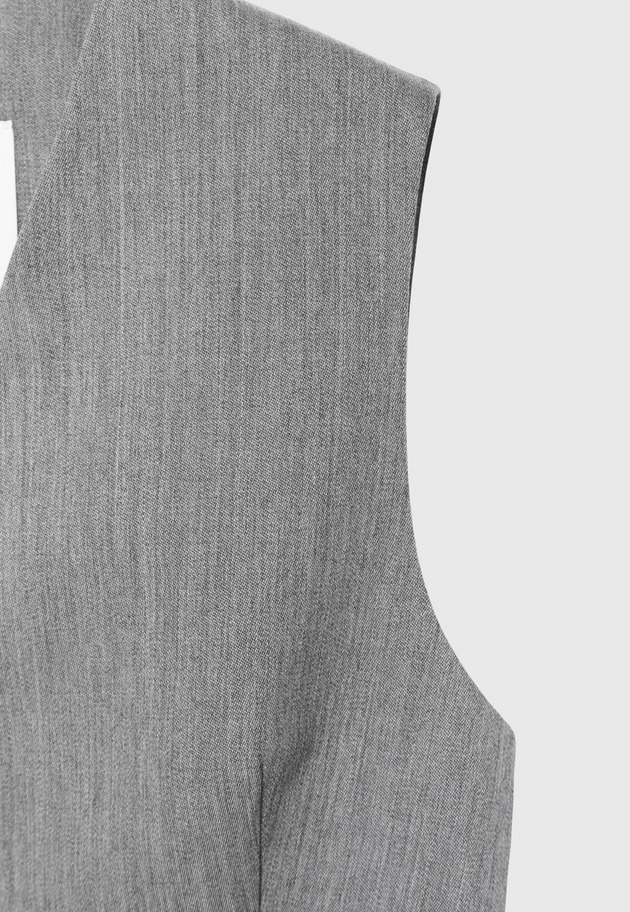 WOOL DOESKIN GILET / ウールドスキンジレ 詳細画像 Gray 4