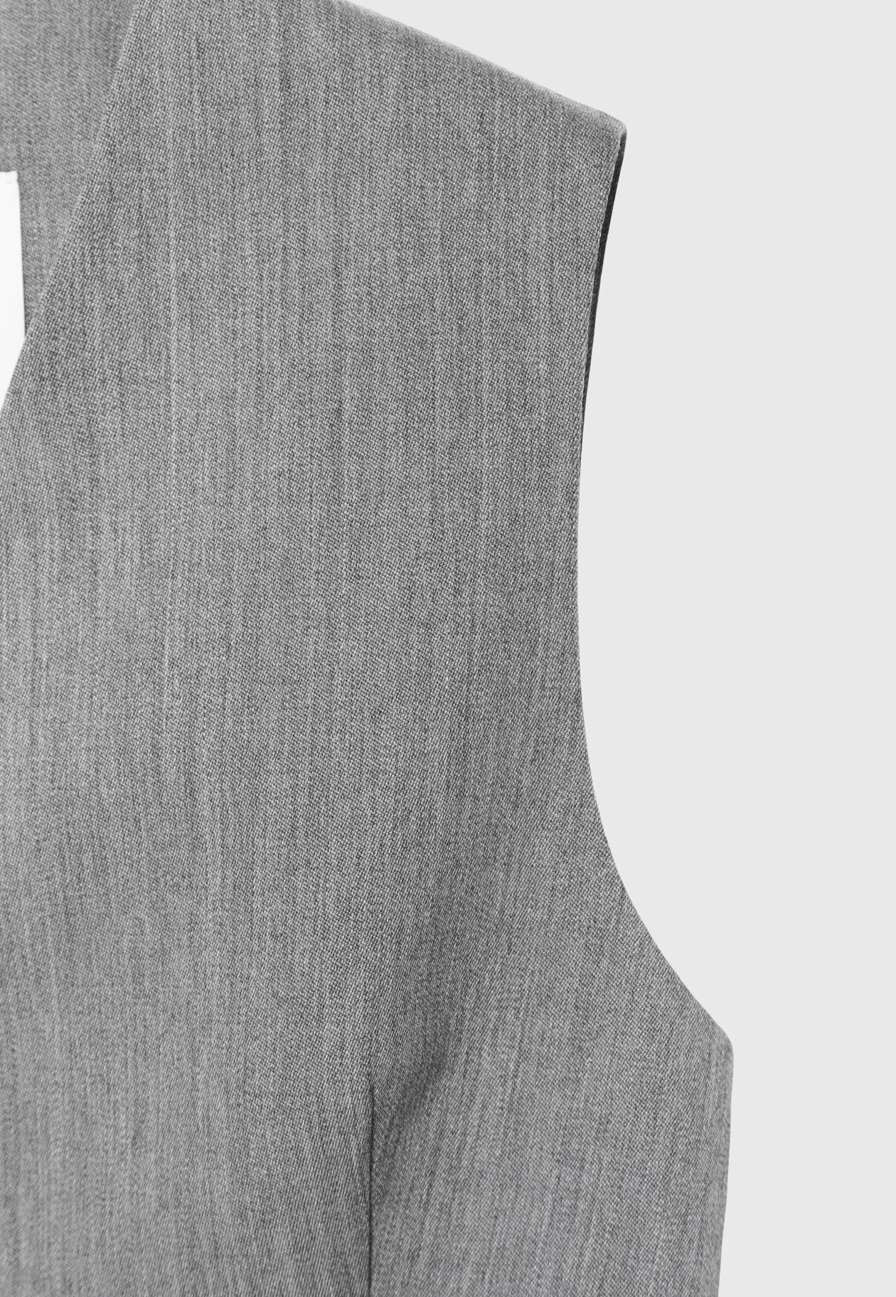 WOOL DOESKIN GILET / ウールドスキンジレ 詳細画像 Gray 4