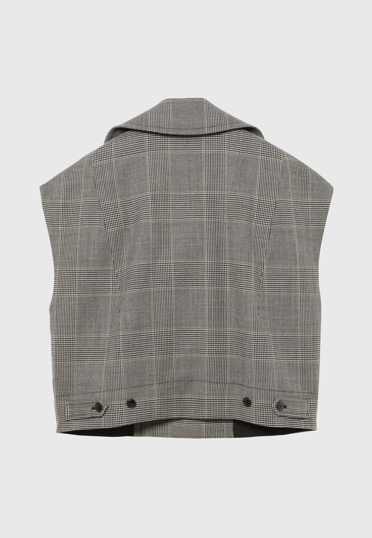 GLEN CHECK GILLET / グレンチェックジレ 詳細画像 Gray 6