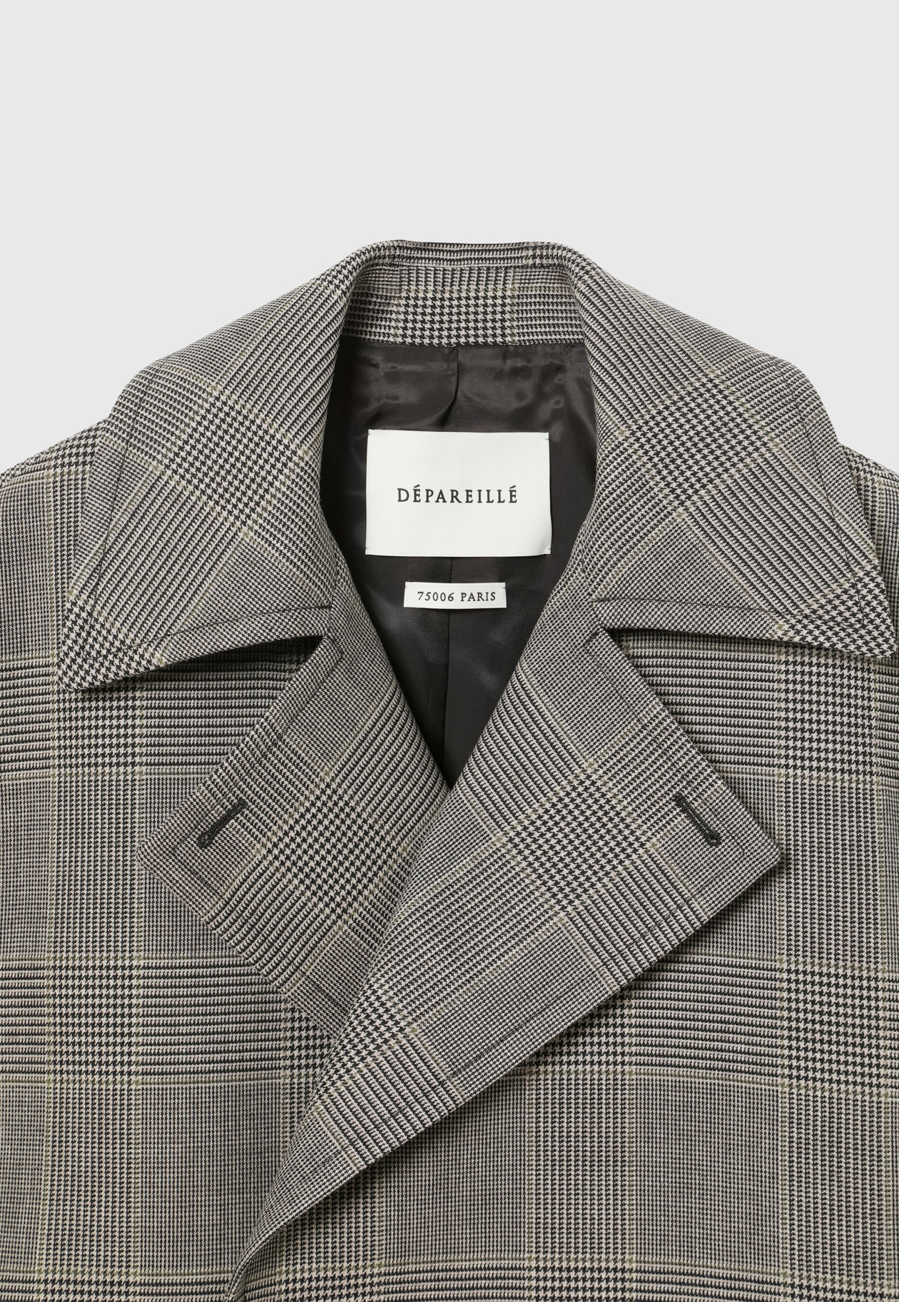 GLEN CHECK GILLET / グレンチェックジレ 詳細画像 Gray 7